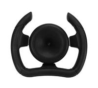 277mm Racing Steering Wheel with 135mm Adapter, Universal Kart Steering Wheel, Black PU Foam and Aluminum Alloy Construction, Direct Replacement for Sport Kart Go Karts and Off Roa