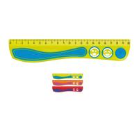 Maped Règle plate Kidy Grip 20 cm Plastique antidérapante – Coloris aléatoire