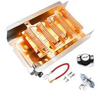 279838 Élément chauffant pour sèche-linge Whirlpool Cabrio Maytag Kenmore Roper Amana Pièces de chauffage Thermostat Kit fusible thermique Medx655dw1 Wed4815ew1 Remplacement par APPLIANCEMATES