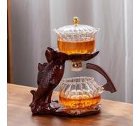 27cm Fish Shape Glass Thé Ensemble