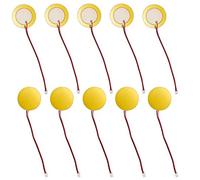 27mm Élément Piézo Laiton Épais 20Pcs Piézo Amplificateur Piézo Disque Pickup Acoustique pour Guitare Folk, Imprimante, Instruments Acoustiques, Horloges, Jouets Électroniques, Micro, Téléphones
