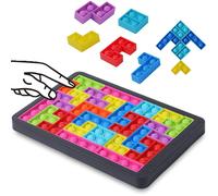 27pcs Puzzle Russie Puzzle Bloc Pop Doigt Jouets Anti-Stress Popet Pousser Bulle Jouet Sensoriel Planche De Puzzle Jouet Éducatif Pour Enfant