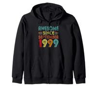 27th Birthday Idea Awesome Since September 1999 27 Years Old Sweat à Capuche