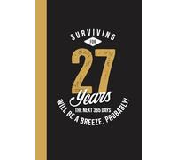 27th Year Work Anniversary: Employee Appreciation Gift for Job Milestone of 27 Years of Service