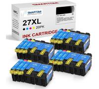 27XL Cartouches d'encre Compatible pour Epson 27 27XL Multipack pour Epson Workforce WF-3620DWF WF-3640DTWF WF-7110DTW WF-7210DTW WF-7610DWF WF-7620DTWF WF-7710DWF WF-7715DWF 7720DTWF Series