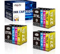 27Xl Ink Cartridges For 27 27 Xl Compatible With Wf 3620 Wf 7720 Wf 3640 Wf 7715 Wf 7710 Wf 7620 Wf 7610 Wf 7210 Wf 7110 (3 Black, 3 Cyan, 3 Mag. Enta,3 Yellow Ne)