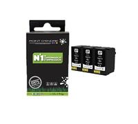 27XL - Réveil - Pack de 3 x cartouches- T2711 Noir - Grande capacité Marque Francaise POINT D'ENCRE pour Imprimantes compatibles Epson T2712 - T2713