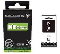 27XL - Réveil - T2711 Noir - Grande capacité Marque Francaise POINT D'ENCRE pour Imprimantes compatibles Epson T2711 - T2712 - T2713 - T2714 1 X Noir 2 200 pages G