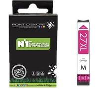 27XL - Réveil - T2713 Magenta - Grande capacité Marque Francaise POINT D'ENCRE pour Imprimantes compatibles Epson T2712 - T2713 - T2714 1 X Magenta 1 100 pages G