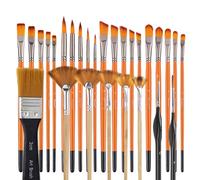 28/32pcs Aquarelle Paint-brossage Pochoir Fineliner pour Acrylique Aquarelle Gouaches Mininatures De Peinture À l'huile Détaillant La Collection De Pinceau