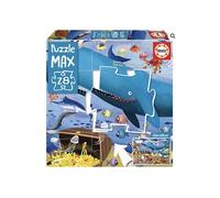Educa Borrás - Puzzle Max - 28 Animaux sous la mer - 28 grandes pièces, multicolore