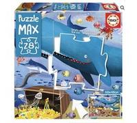 Educa Borrás - Puzzle Max - 28 Animaux sous la mer - 28 grandes pièces, multicolore