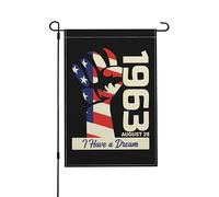 28 Août 1963 J'Ai Un Rêve Drapeaux Suspendre Drapeau De Jardin Avec Œillets Drapeaux De Jardin Pour Fêtes Plage Dortoirs 30X45cm