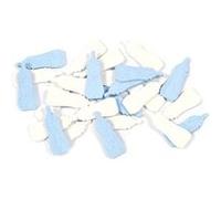 28 confettis biberon bébé bois bleu ciel - hobi dek0604ci Bleu G