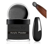 28 g/boîte de poudre acrylique professionnelle blanche transparente noire nude pour manucure française à ongles en acrylique, HJ-NAP016 (Noir)