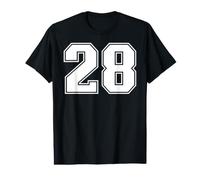 28 Matching Graphique des Sports d'équipe numéro 28 T-Shirt Graphique avec Valeur