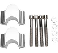 28 -mm -Aluminium -Monture de guidon -Riser 28 -mm -Adaptateur de hauteur pour moto -ATV Argent