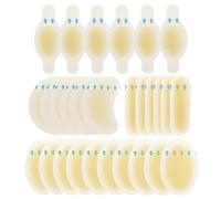 28 Pansements Hydrocolloïdes pour Ampoules - Lot de Formes Variées pour Talon, Orteils et Pied - Coussinets Imperméables pour Randonnée et Chaussures Neuves