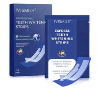 28 Pièces Bande Blanchiment Dentaire Sans Peroxyde Whitening Strips Blanchiment Pour Toute Sécurité élimine Efficacement Les Taches Pigmentaires éclaircissement Doux Coco-Menthe