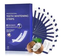 28 Pièces Bande Blanchiment Dentaire, Teeth Whitening Strips, Whitening Strips Dent, Safe Non-Slip, Réduit des Taches Dentaires WhiteningStrips pour Café et Thé, Violet
