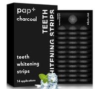 28 Pièces Bandes de blanchiment des dents, Blanches des Dents Kit, Bandes Dents Blanches Professionnel, Élimine en douceur les taches des dents,Emballage noir
