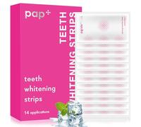 28 Pièces Bandes de blanchiment des dents, Blanches des Dents Kit, Bandes Dents Blanches Professionnel, Élimine en douceur les taches des dents,Emballage rose