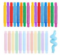 28 Pièces Jouet Sensoriel, Sensoriel Fidget Toys, 17 mm, Convient aux Enfants ou aux Adultes Souffrant d'Anxiété Élevée ou Ayant des Besoins Particuliers, pour Réduire l'Anxiété (Quatorze Couleurs).