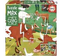 28 pieces La Ferme Puzzle Max Multicolore