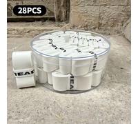 28 pièces nouveau Style laminé collant Tennis Badminton raquette surgrip canne à pêche bande d'emballage séchage rapide respirant HEAD WHITE 28PCS
