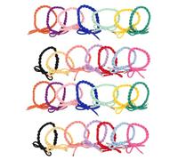 28 Pièces Queue de Nœud pour Épais et Bouclés Bandes Élastiques pour Filles et Femmes