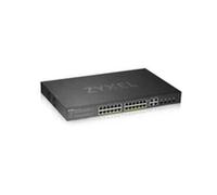 Zyxel GS1920-24HPV2 Géré Gigabit Ethernet (10/100/1000) Connexion Ethernet, supportant l'alimentation via ce port (PoE) Noir