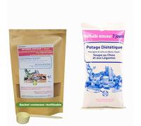 28 Soupes au Chou, Maté Vert. Perte de Poids durable. Brûler-Eliminer les Excès. Riche en Protéine, Fibres, Sans Graisse. (1x300g) Cure Éclair Méthode Minceur 7 Jours. Naturel. Efficace. Annedelona