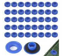 28 x 28x 12Mm Œillet de Bâche Auto Bloquant en Plastique 40 Pièces Oeillets pour Bâche en Plastique À Clipser Ensemble D'oeillets en Plastique pour Tissus pour Bâche de Piscine Bâche Rideaux Tentes