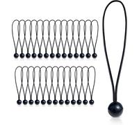 28 X Elastic Bungee Bands With Ball 15 Cm Rubber Bungee Bands With Ball Expanders-Heavy Duty Bungee Bands For Tarps,Tents,Nets Or Gazebos (15cm)