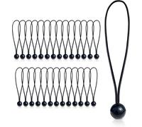 28 X Elastic Bungee Bands With Ball 23 Cm,Tarpaulin Bungee Bands With Ball,Expanders-Heavy Duty Bungee Bands For Tarpaulins,Tents,Nets Or Gazebos (23cm)