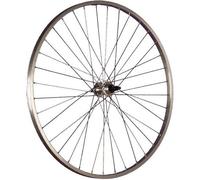 28 Zoll Hinterrad Büchel Aluminiumfelge Schraubkranzaufnahme 5-9 fach - Silber V-Brake