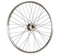 28 Zoll Vorderrad Yak19 Hohlkammerfelge Shimano DH-C3000 Nabendynamo - Silber V-Brake
