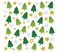 280+Autocollant Noel, Paillettes Gommettes Noël, Gomettes Etoiles Autocollantes, Decoration Noel, Flocon de Neige Decoration, Feutrine Stickers Noel, Gommettes Noel Enfant, Diy Noel
