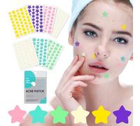 280 PCS Invisible Patch Bouton, dellyy Patch Anti Bouton Acné,Étoile Pimple Patches Avec Centella Asiatica, Huile d'arbre à thé, Pimple Patches Hydrocolloid, 2-En-1 Acne Patch, Acne Pimple Patch
