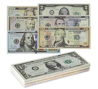 280 Prop Money Dollars,Copy Faux Billets Argent Fictif,Billet Factice Dollars Fake Money de Banque pour Jeu d'enfants,Accessoires de Fête de Mariage,Film de Jeu -40 x1$,2$,5$, 10$,20$, 50$,100$