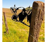 280 x 290mmDéco Jardin Fer Rouillé Silhouette Noire Rouillée Décoration Rouille de Ferme Métal Rouille Décorative Vache Décoration Rouille Animale Peut Etre Utilisée Pour le Jardin, la Ferme (vache)