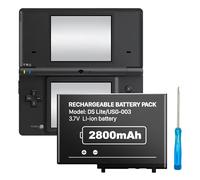 [2800 mAh] DS Lite USG-003 Batterie de rechange compatible avec Nintendo DS Lite, NDSL Game Player (ne convient pas pour Nintendo DSi, DSi XL, DSi LL)