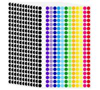 2800 pièces/ensemble d'autocollants à points de 12, 7 mm, 14 couleurs, petits prix, pour vente de garage, salle classe, bureau, cuisine, papiers classification