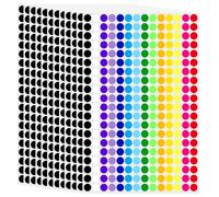 2800 pièces/ensemble d'autocollants à points de 12, 7 mm, 14 couleurs, petits prix, pour vente de garage, salle classe, bureau, cuisine, papiers classification, prix