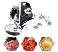 2800W Moteur en Cuivre Hachoir Viandes Électrique Hachoir à Viande Machine Saucisse Disque Perforé Saucisse Avce 3 Plaques de Broyage Rouge Noir