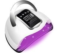 280W Uv Lamp For Gel Nails Polish Dryer Professional Nail Lamp,Red Uv Light For Nails With 66 Beads,Auto Sensor Led Gel Nail Lamp,4 Timer Setting Portable Nail Art Drying Tool