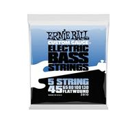 Ernie Ball Cordes pour basse électrique 2810 Custom Gauge 5 cordes filet plat 45-130