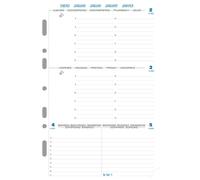 [28212E] Exacompta Recharge Exatime 21 Semaine sur 2 pages Horizontal 210x142 mm