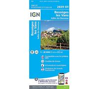 IGN - Bessèges Les Vans.Vallée Du Chassezac - Carte topographique - Taille unique