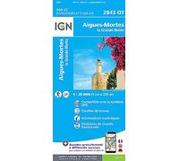 IGN Aigues Mortes.La Grande Motte - Carte topographique Taille unique